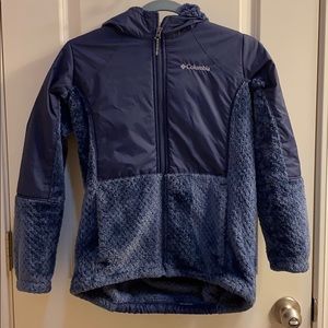 Girls Navy Blue Columbia Fleece Jacket